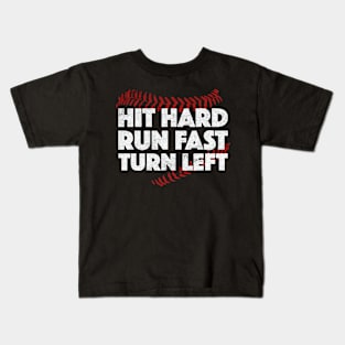 Hit hard run fast Kids T-Shirt